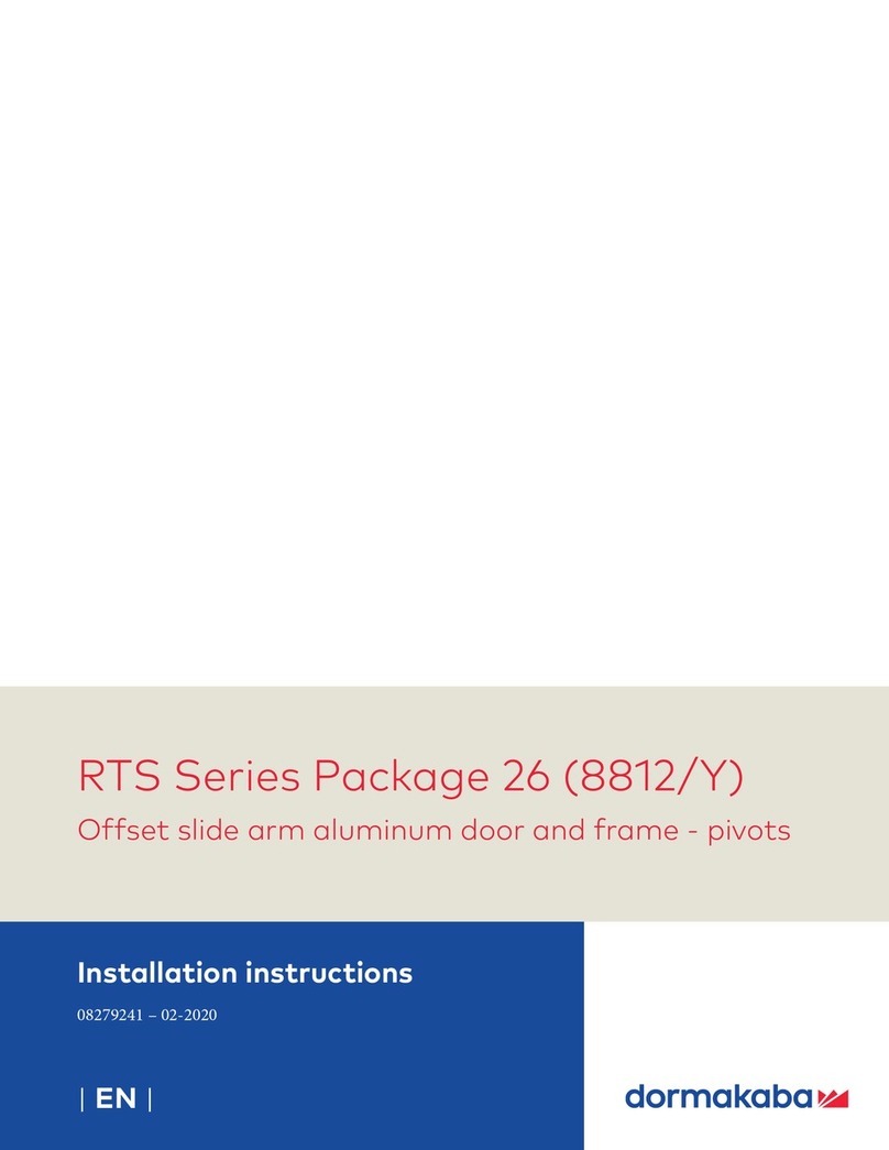 Dormakaba RTS Series User manual
