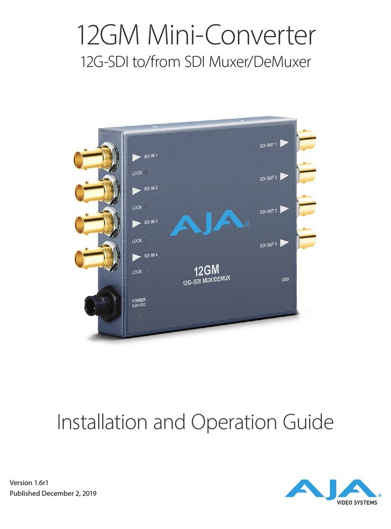 AJA 12GM Operating instructions