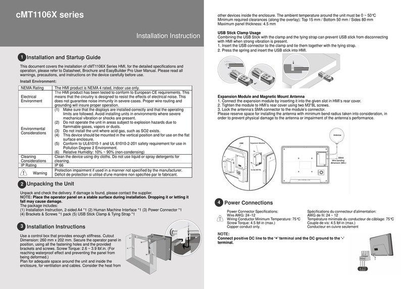 weintek cMT1106X Series User manual