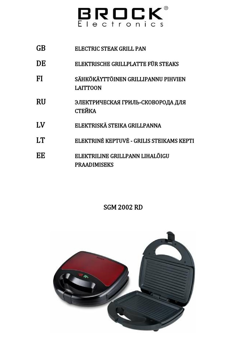 Brock SGM 2002 RD User manual