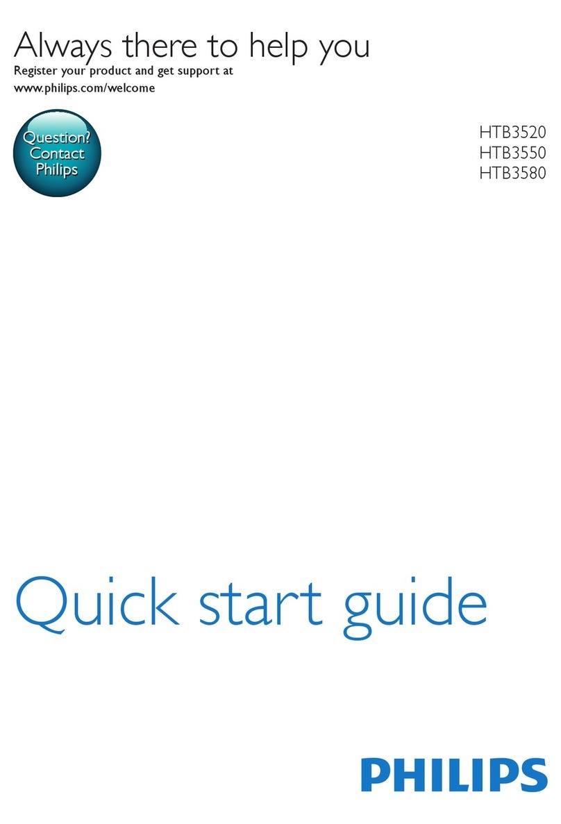 Philips HTB3520 quick start guide