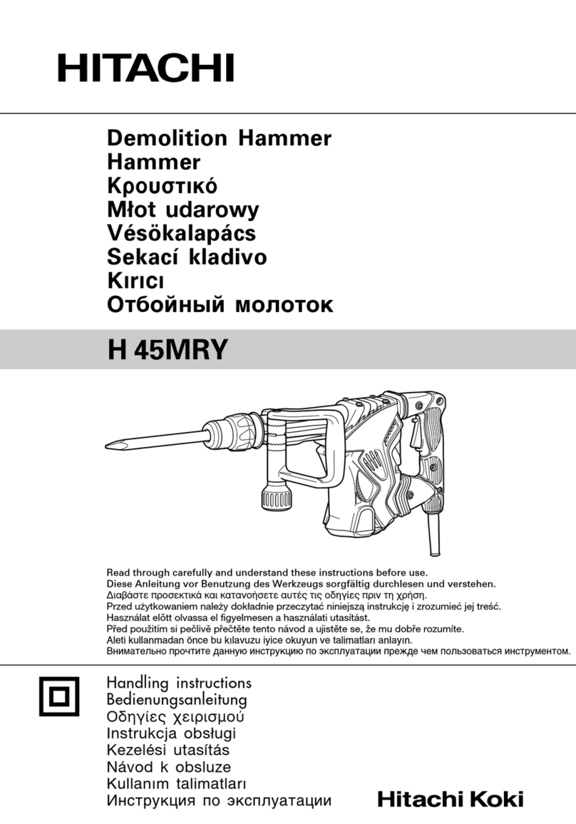 Hitachi Koki H 45MRY Handling instructions