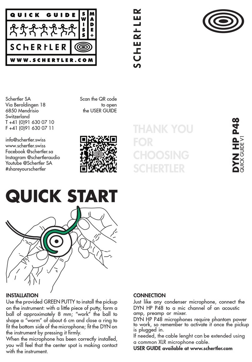 Schertler DYN HP P48 quick start