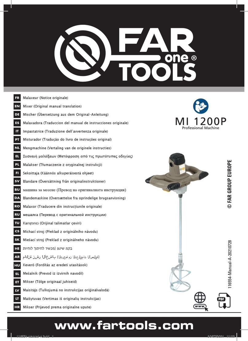 Far Tools one MI 1200P Operation instructions