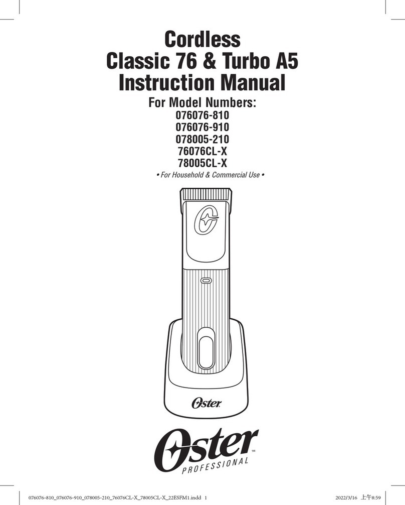 Oster 76076CL-X instruction manual