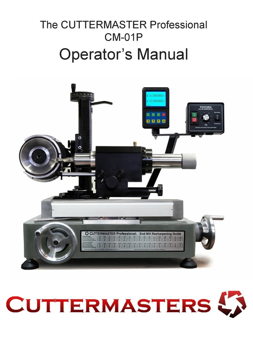 Cuttermasters CM-01P Operator's manual