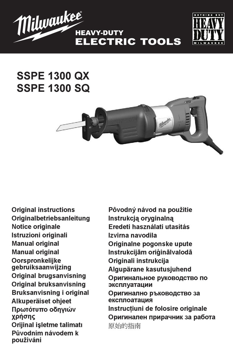 Milwaukee SSPE 1300 SQ Original instructions