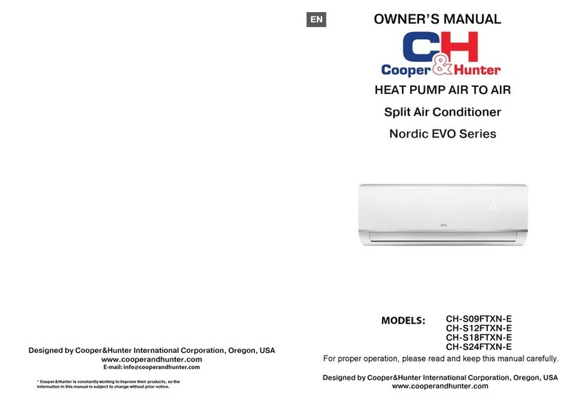 Cooper & Hunter Nordic EVO Series User manual Cooper & Hunter Nordic EVO Series User manual