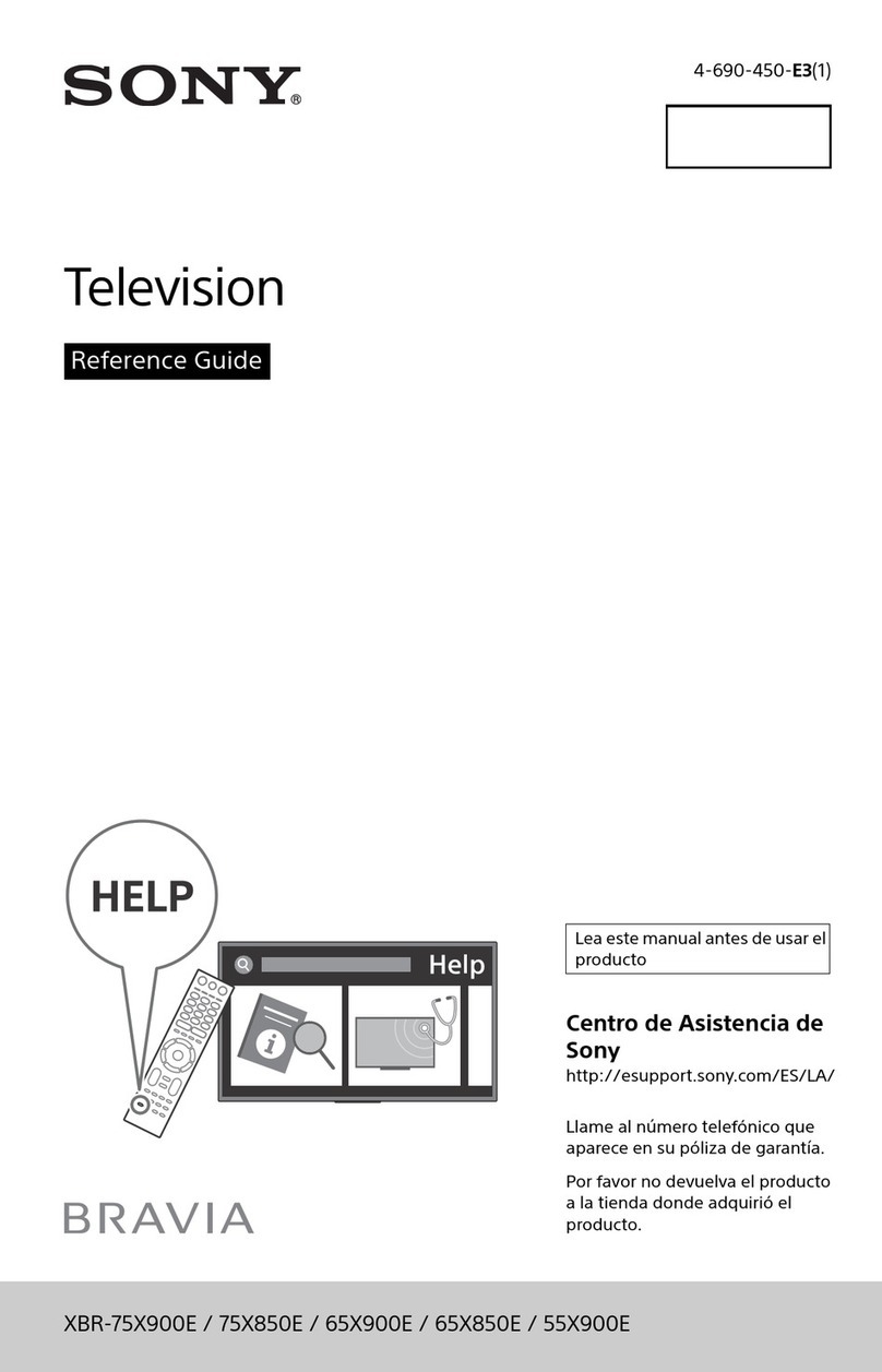 Sony BAVIA XBR-75X900E User manual