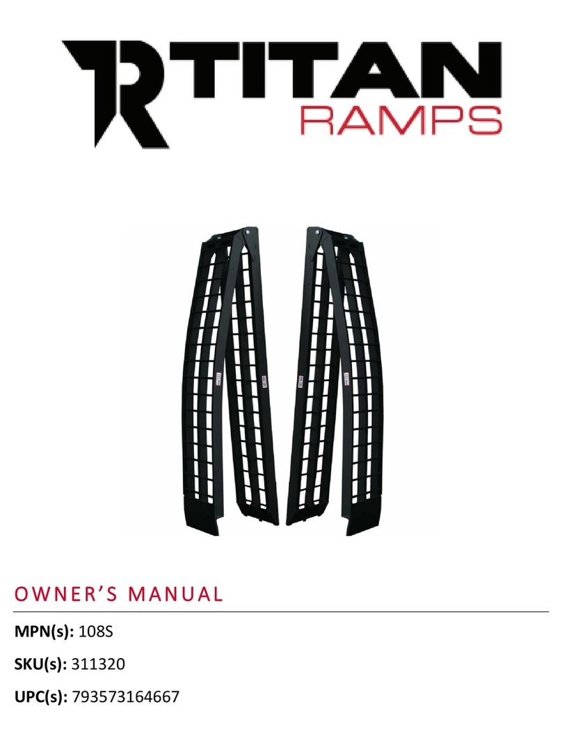 Titan Ramps 108S owner's manual