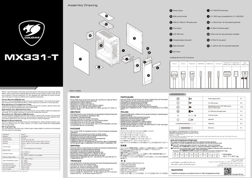 COUGAR MX331-T User manual COUGAR MX331-T User manual