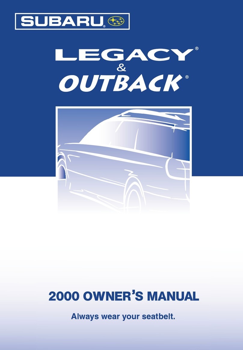 Subaru 2000 Outback User manual