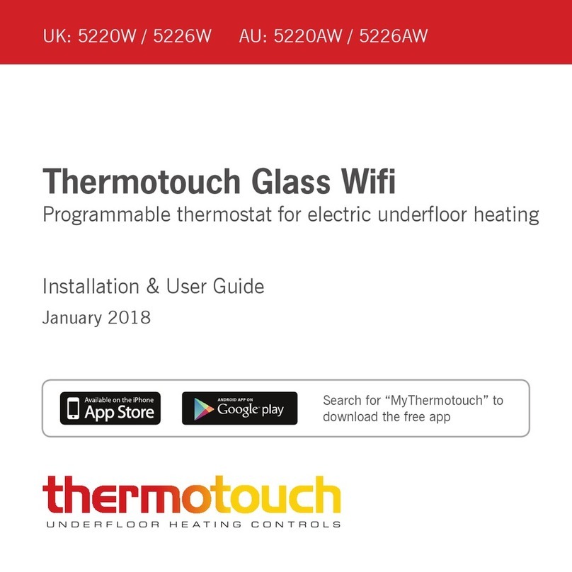 thermotouch 5220W Installation & user guide