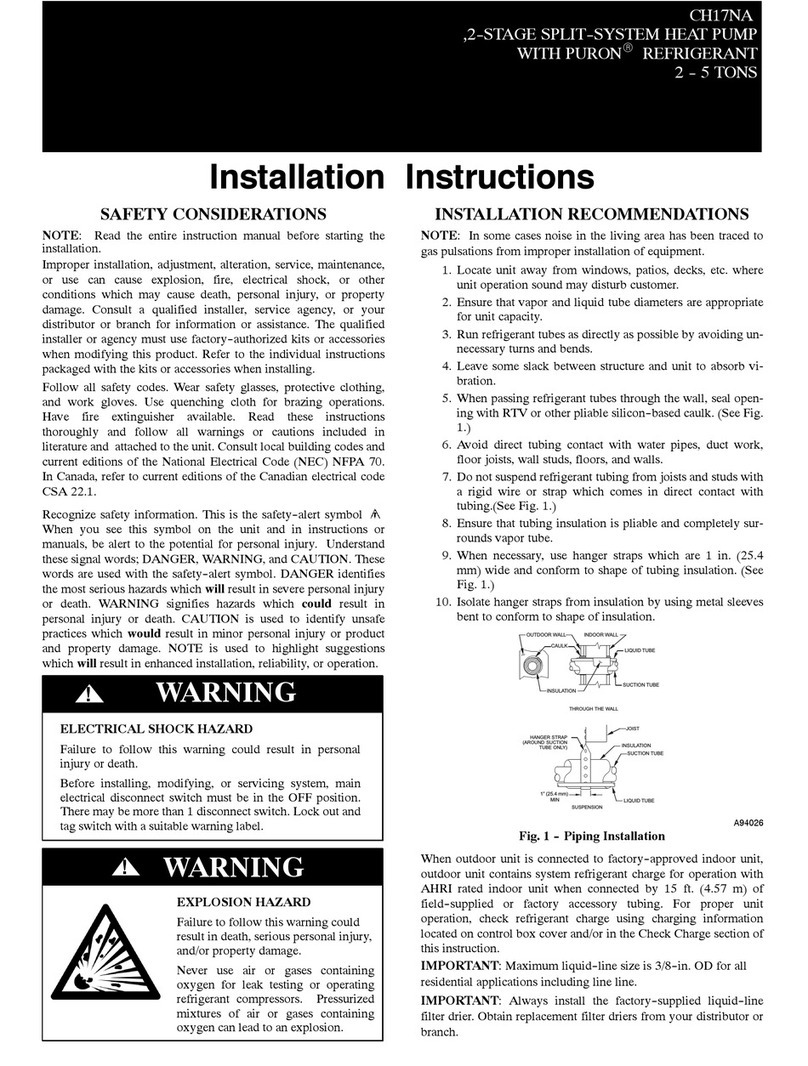 Bryant CH17NA installation instructions