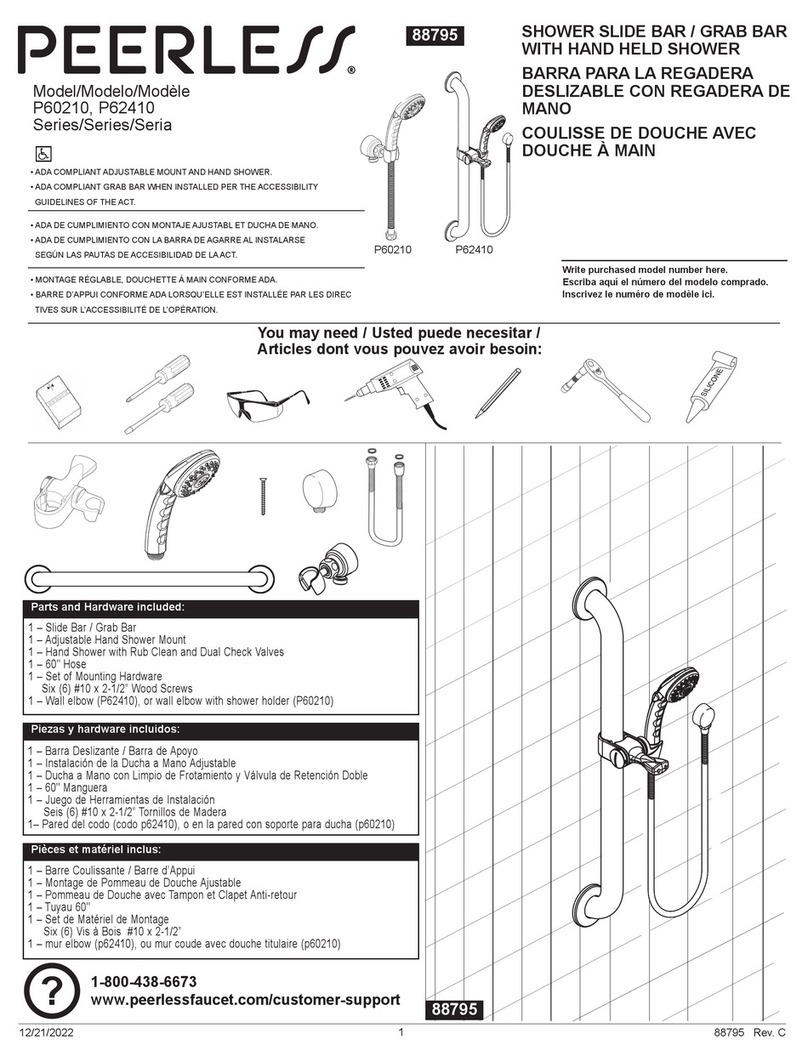 Peerless Faucet P62410 Series manual