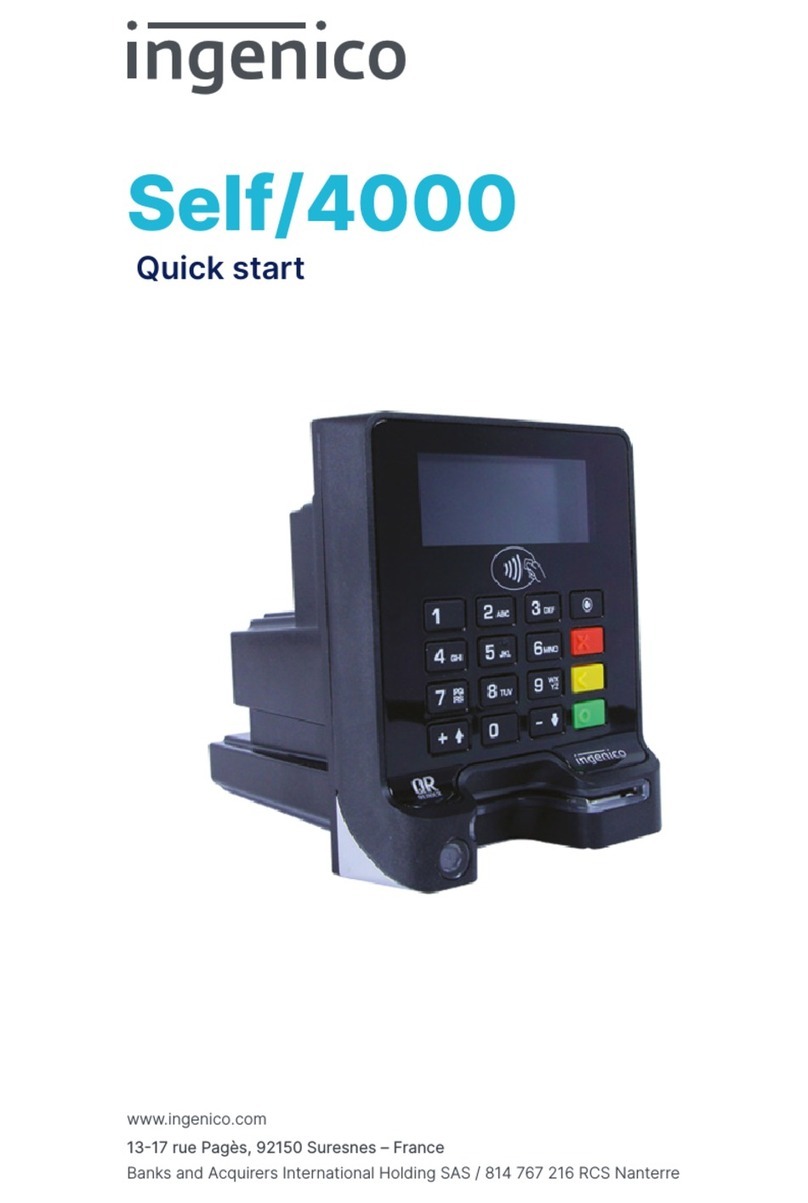Ingenico Self/4000 User manual
