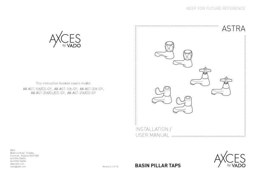 VADO AXCES ASTRA AX-AST-106/CD-CP User manual