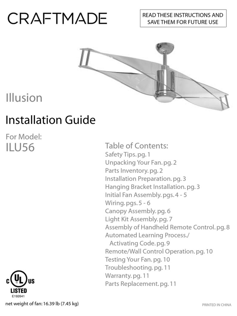 Craftmade ILU56 User manual