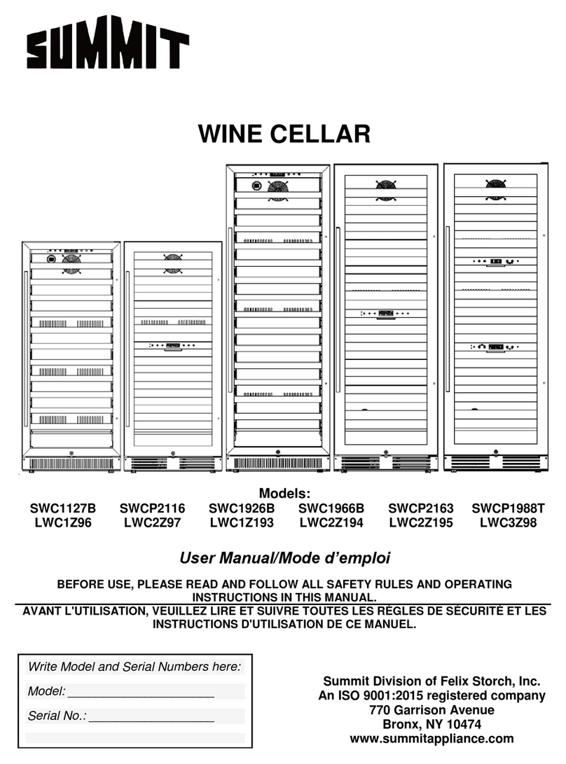 Summit SWC1966B User manual