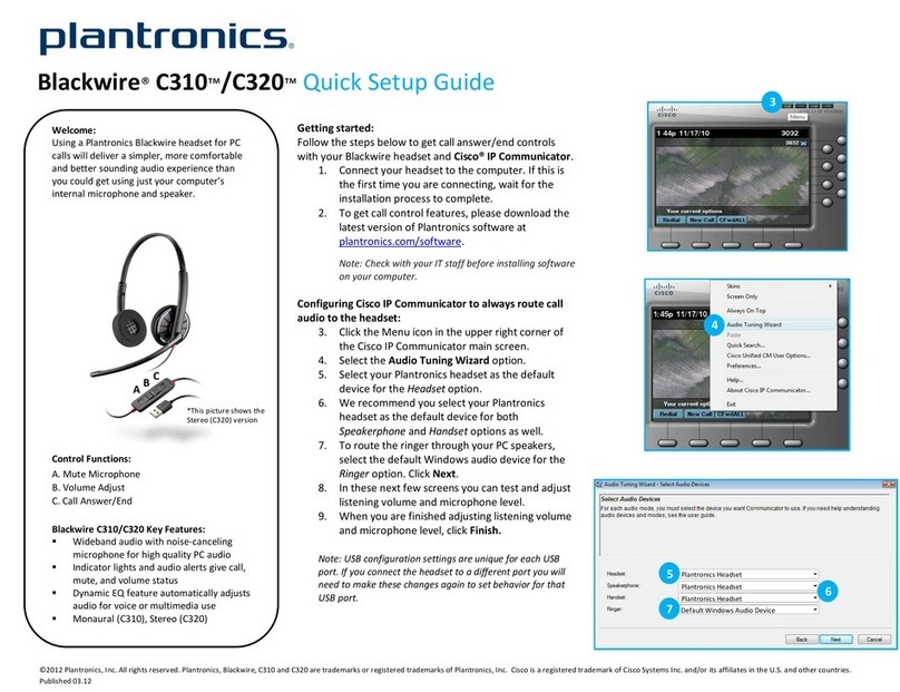 Plantronics Blackwire C320 User manual