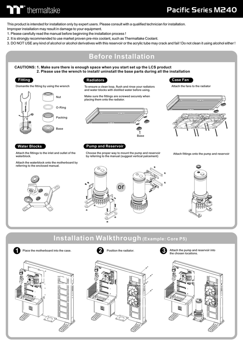 Thermaltake Pacific Series User manual Thermaltake Pacific Series User manual