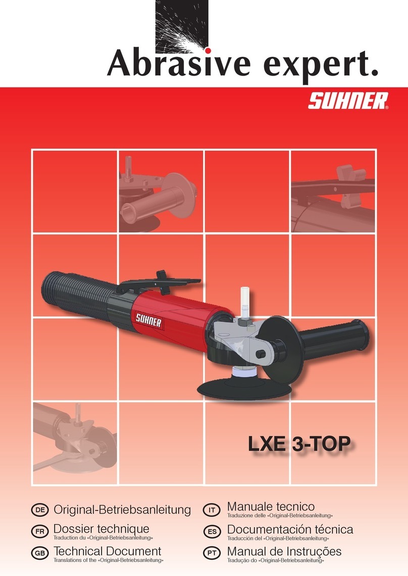 SUHNER ABRASIVE expert LXE 3-TOP Technical manual SUHNER ABRASIVE expert LXE 3-TOP Technical manual