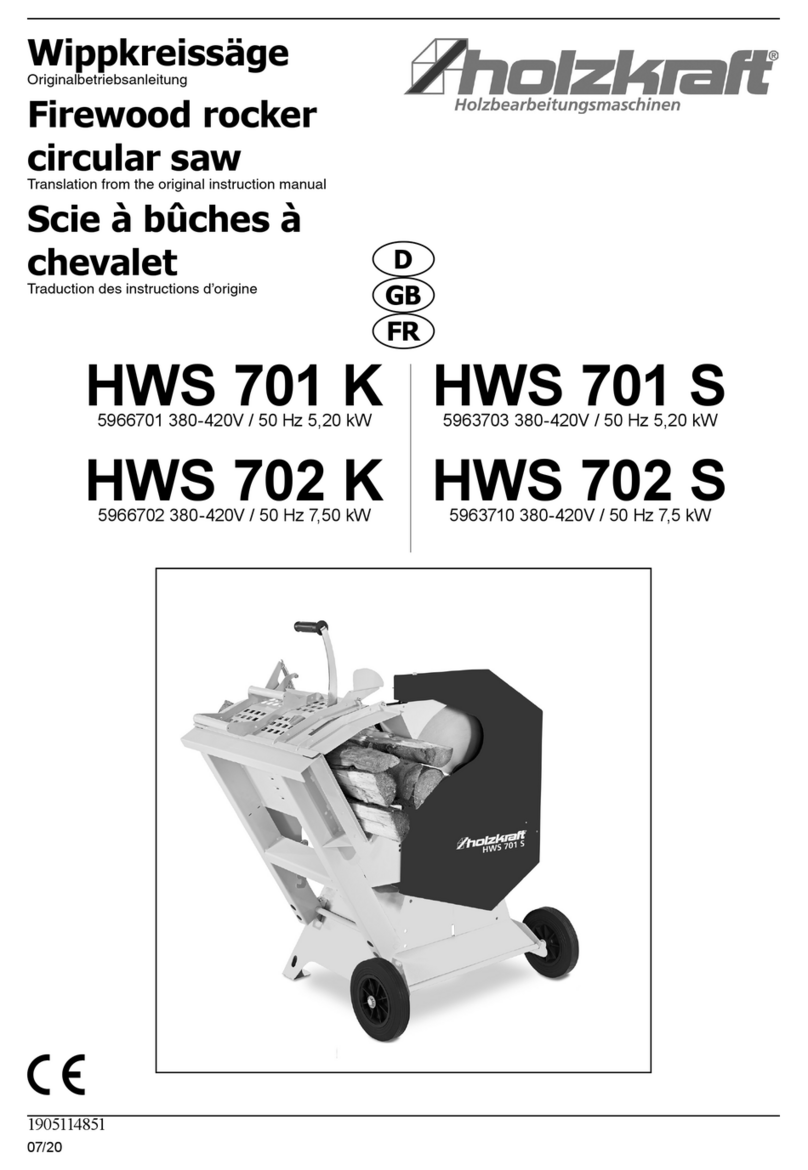 holzkraft HWS 701 K Original instruction manual