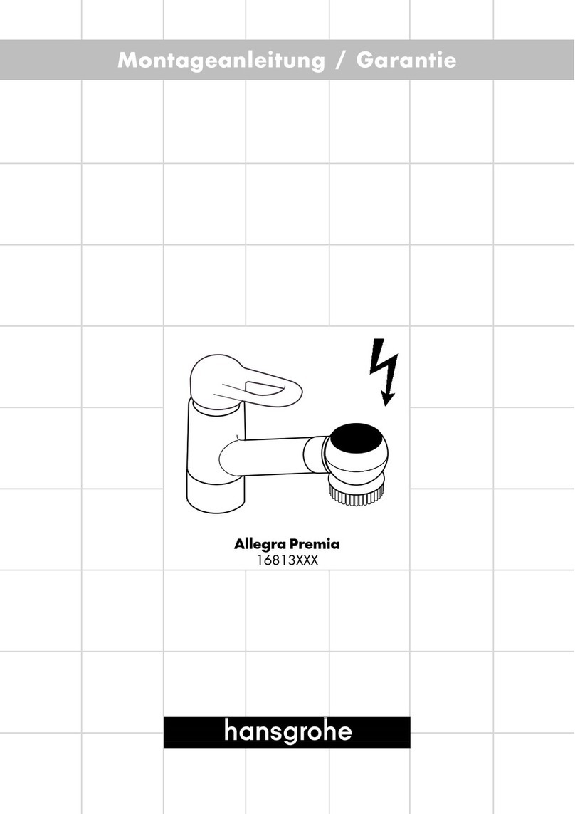 Hans Grohe Allegra Premia 16813 Series User manual Hans Grohe Allegra Premia 16813 Series User manual