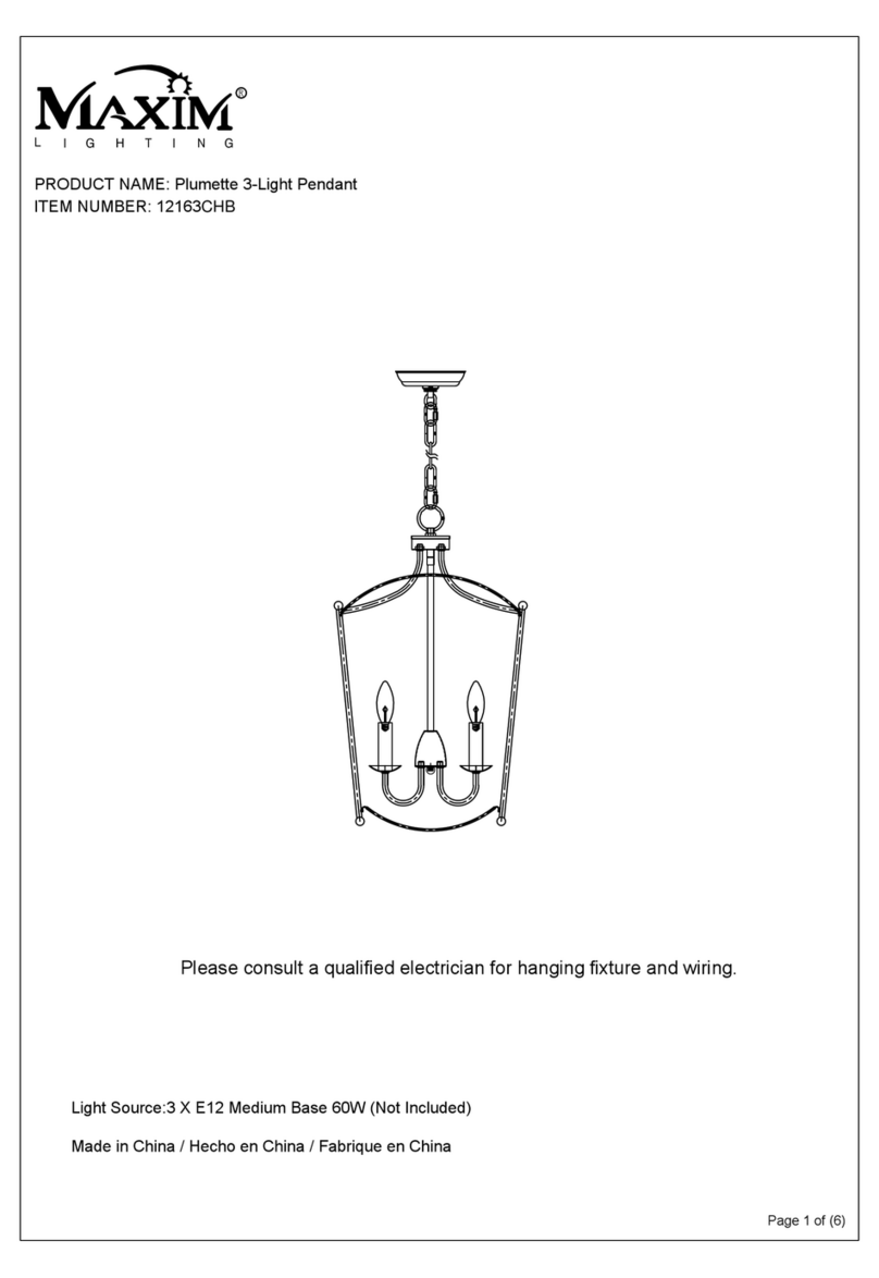 Maxim Lighting 12163CHB manual