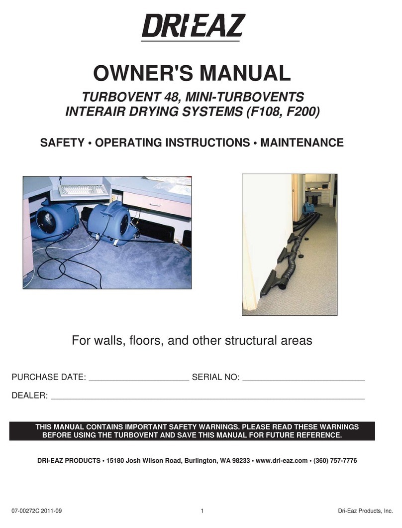 Drieaz F108 owner's manual