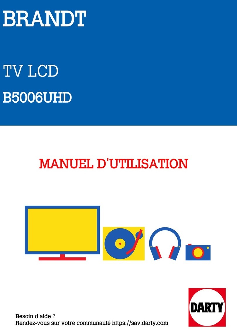 Brandt B5006UHD LED instruction manual
