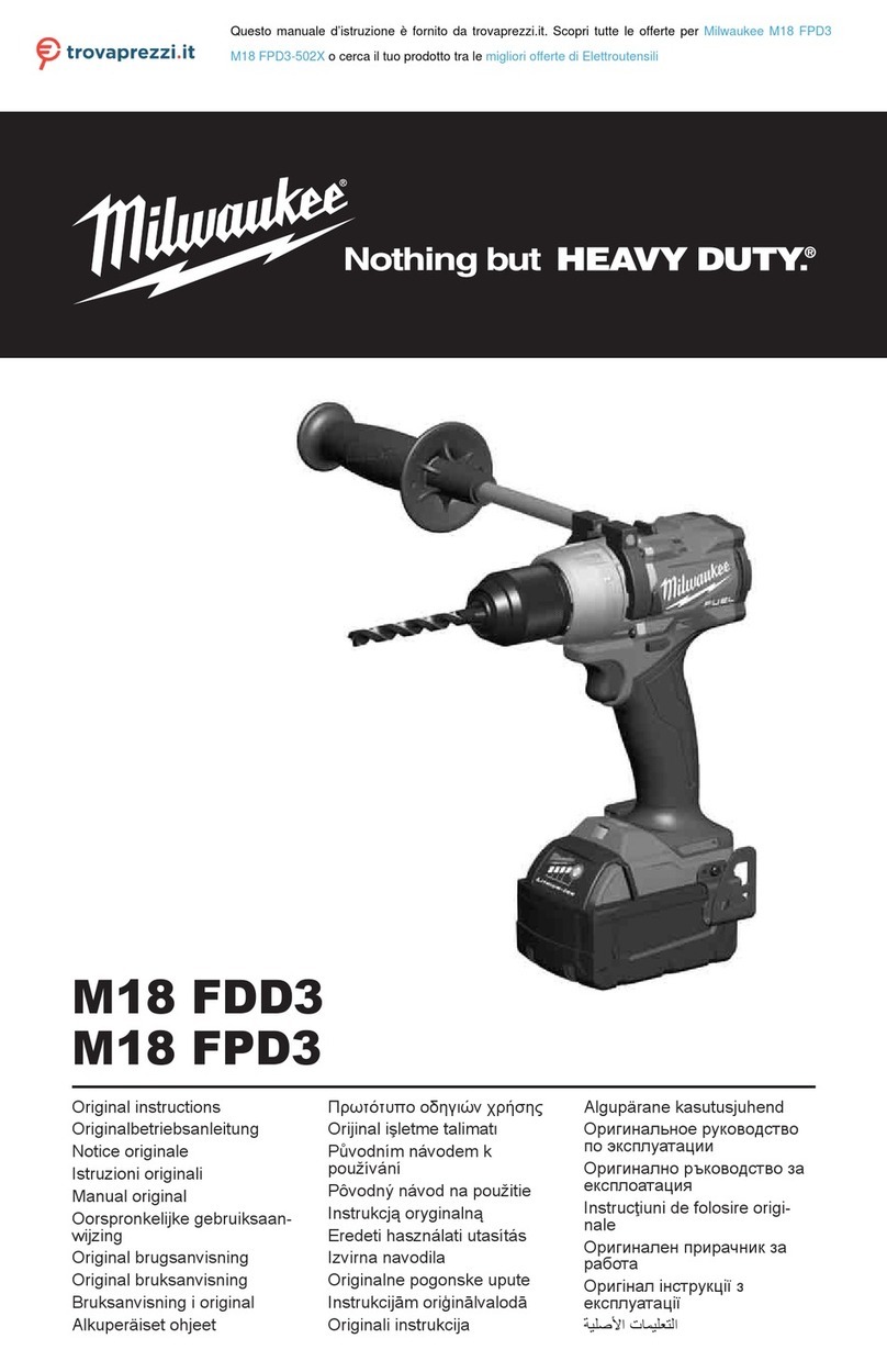 Milwaukee M18 FPD3-502X Original instructions