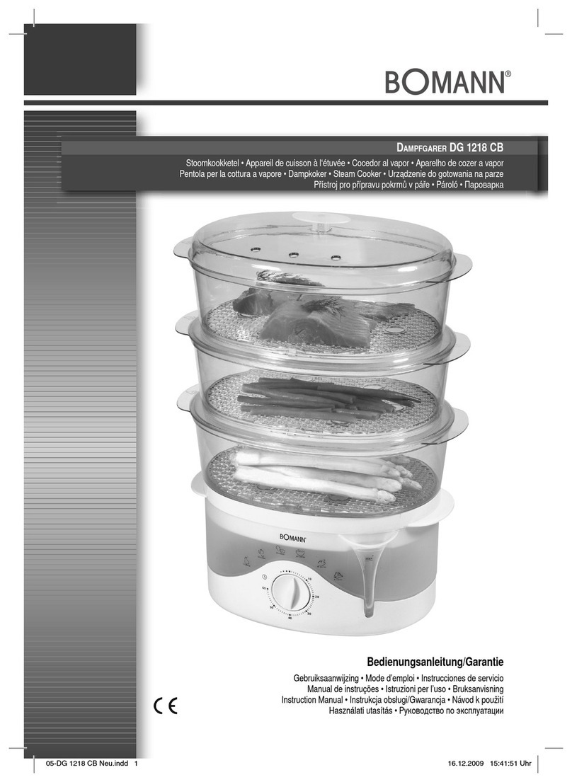 BOMANN DG 1218 CB instruction manual
