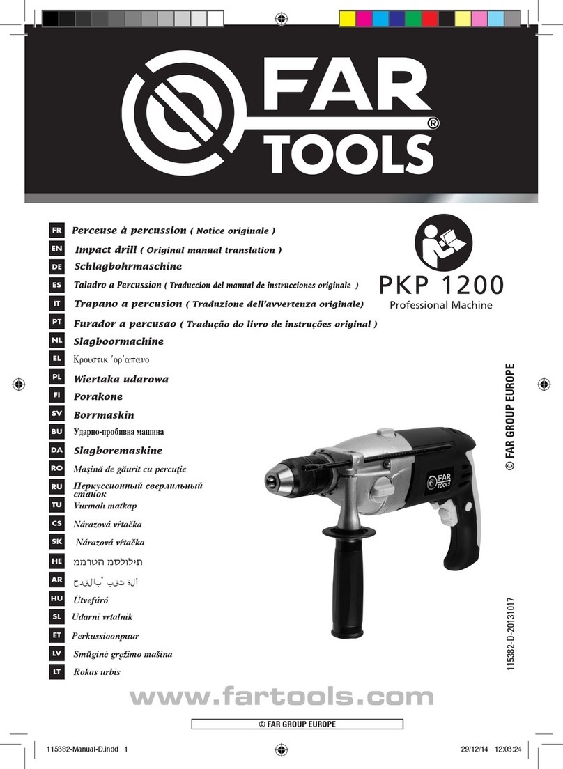 Far Tools PKP 1200 Operation instructions Far Tools PKP 1200 Operation instructions