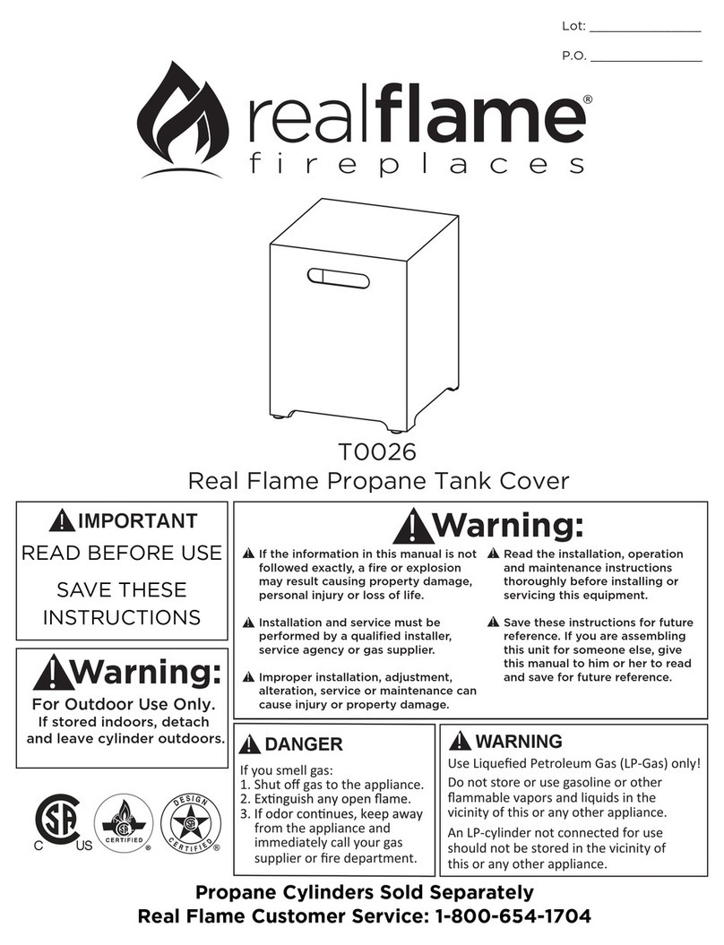RealFlame T0026 User manual RealFlame T0026 User manual