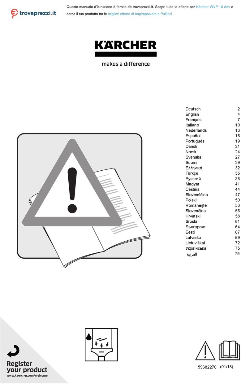 Kärcher WVP 10 Adv User manual