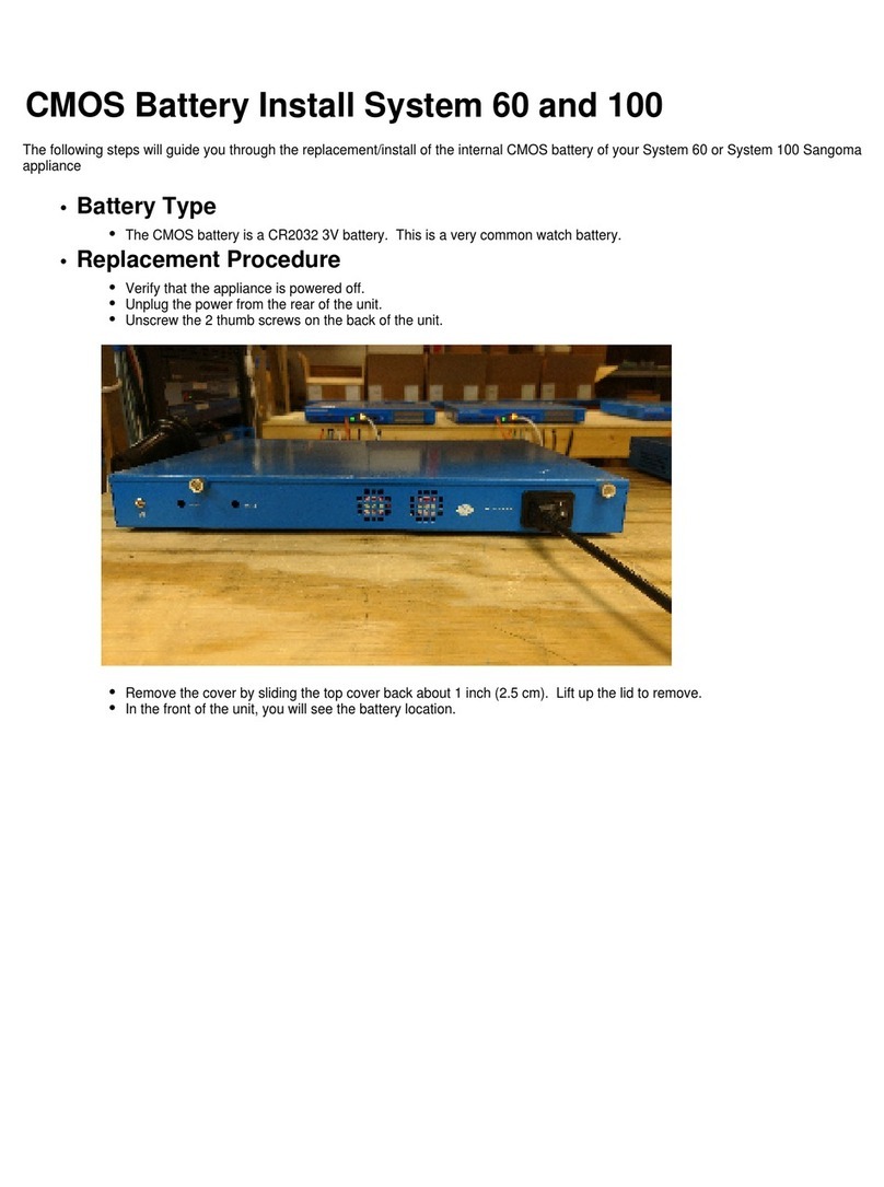 Sangoma System 60 Battery Installation