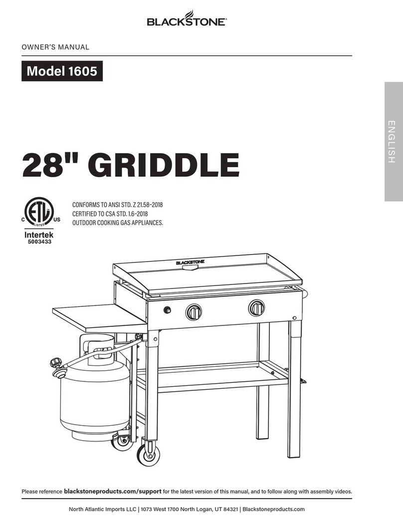 Black Stone 1605 owner's manual
