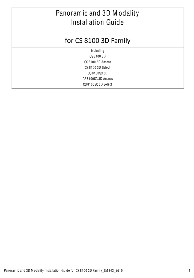 Carestream DENTAL CS 8100 3D Series installation guide
