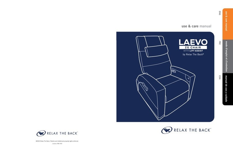 Relax The Back LAEVO ZG Use & care manual