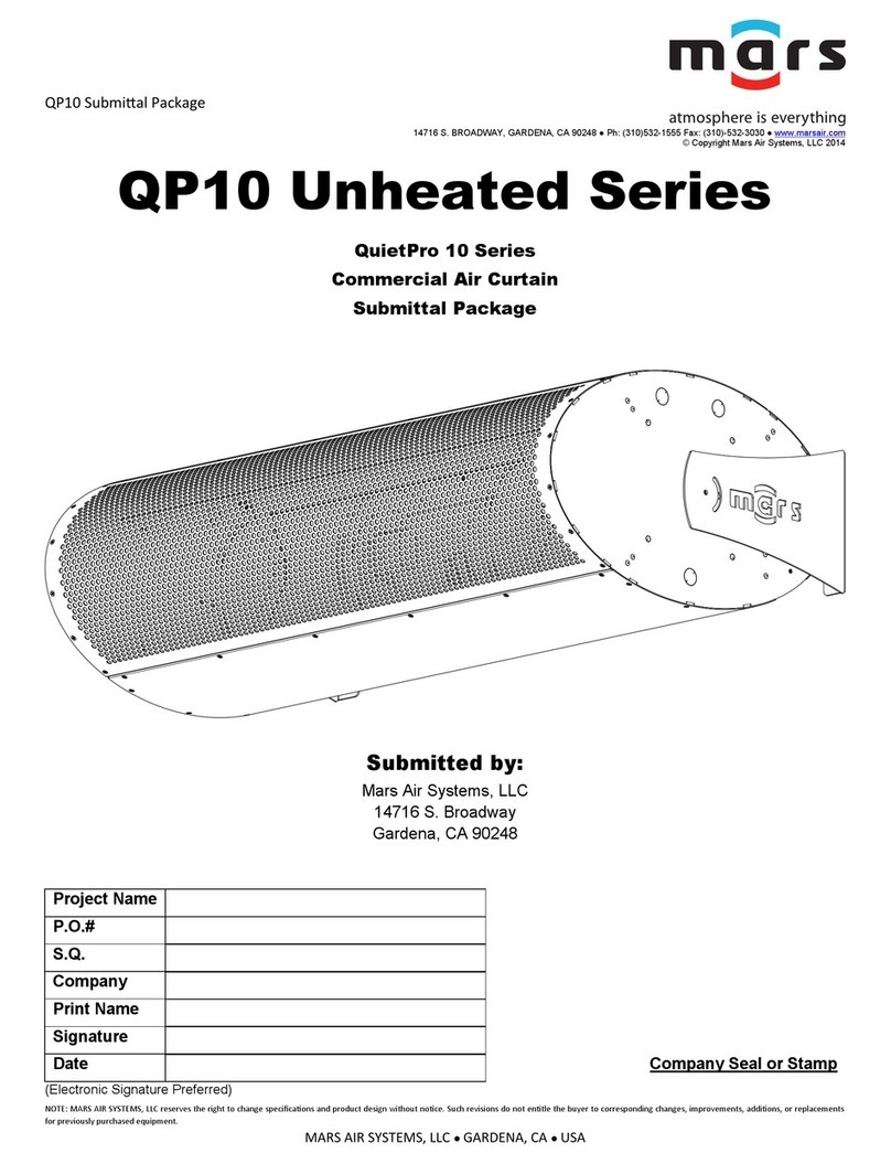 Mars Air Systems QP10 Unheated Series manual