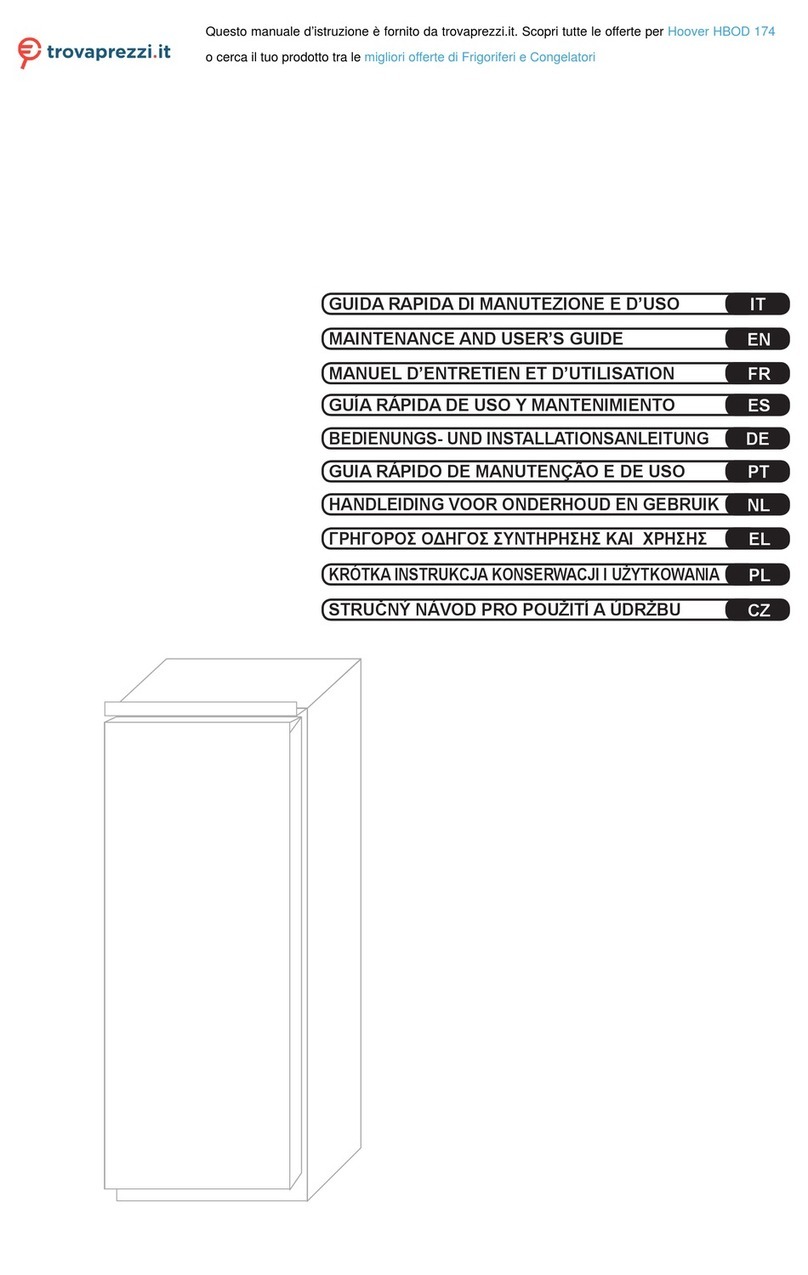 Hoover HBOD 174 Maintenance and user guide