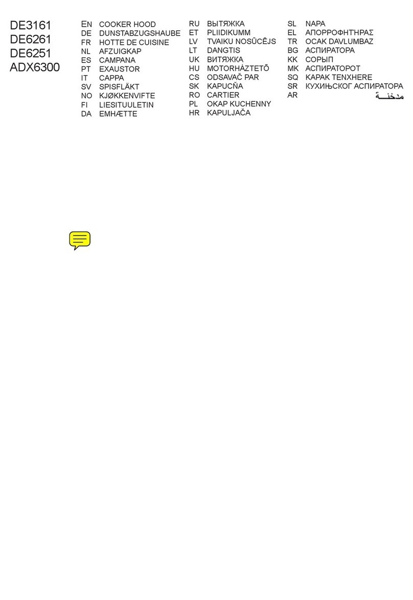 AEG DE 3161 User manual