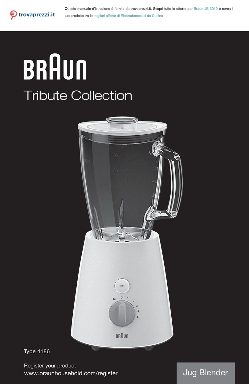 Braun Tribute JB 3010 User manual