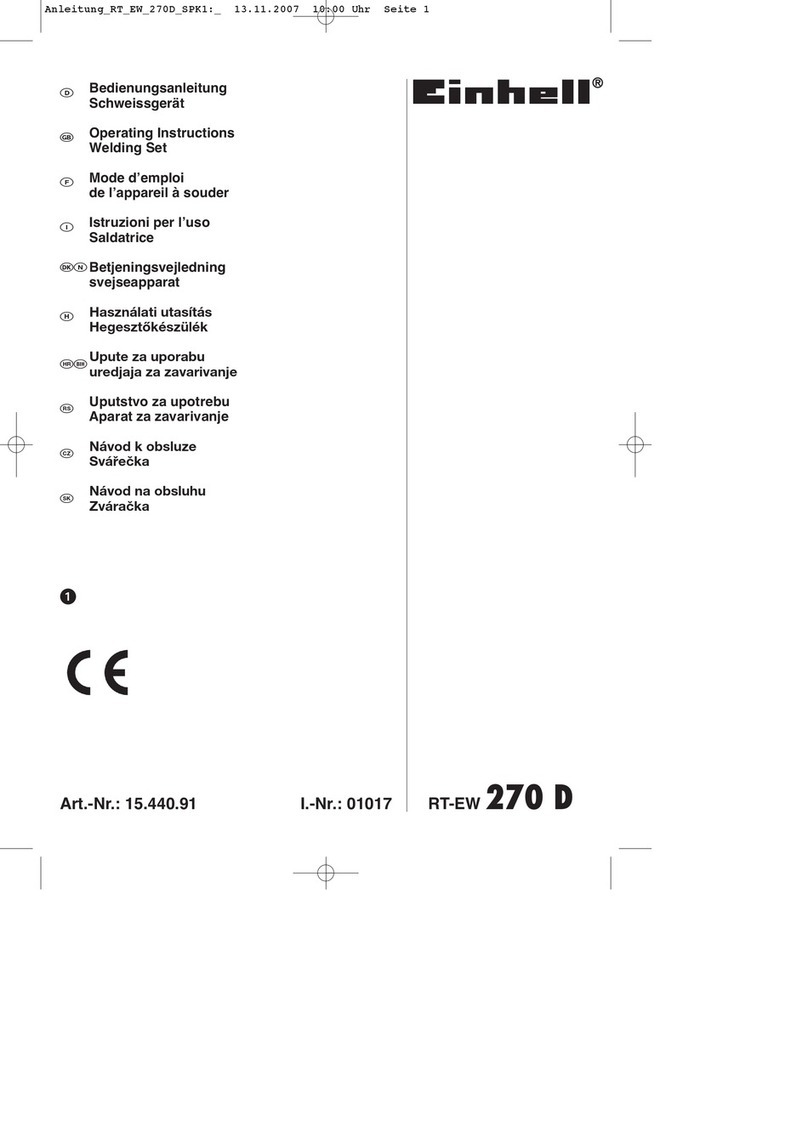 EINHELL RT-EW 270 D operating instructions