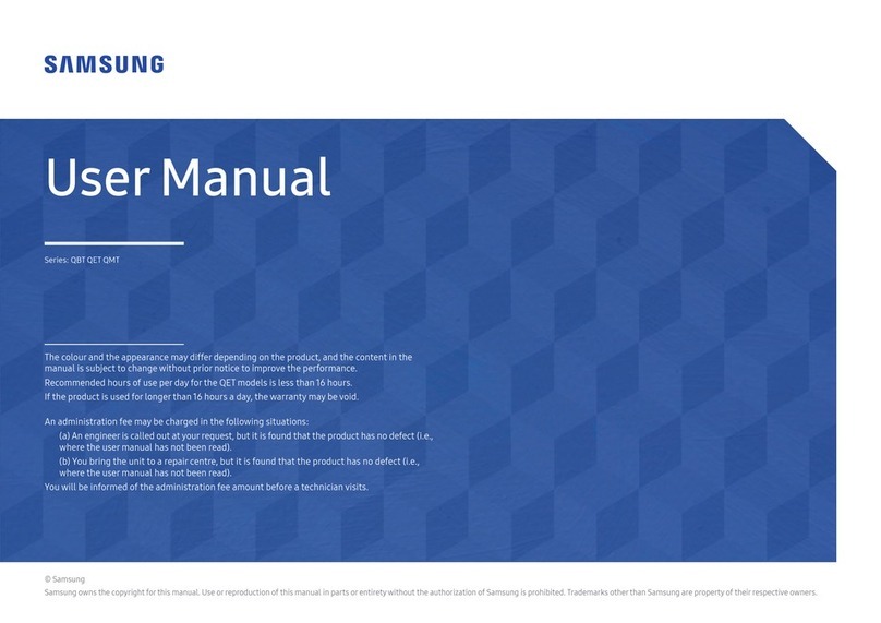 Samsung LH98QBTBPGCXEN User manual Samsung LH98QBTBPGCXEN User manual