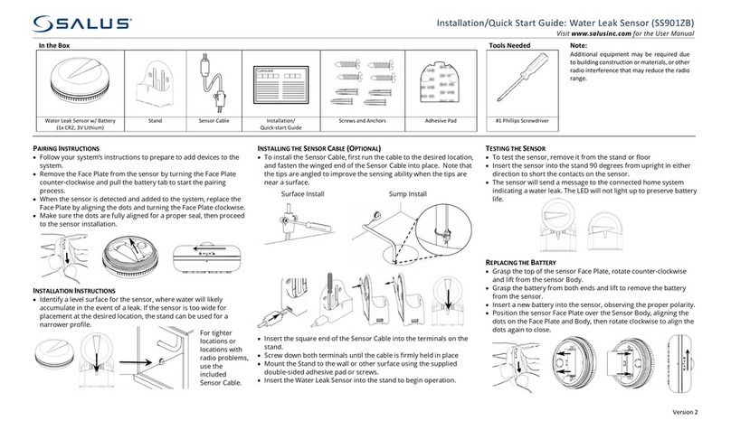 Salus SS901ZB Installation & quick start guide