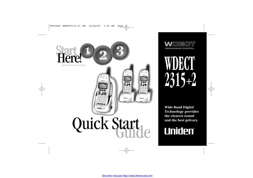 Uniden WDECT2315+2 User manual Uniden WDECT2315+2 User manual