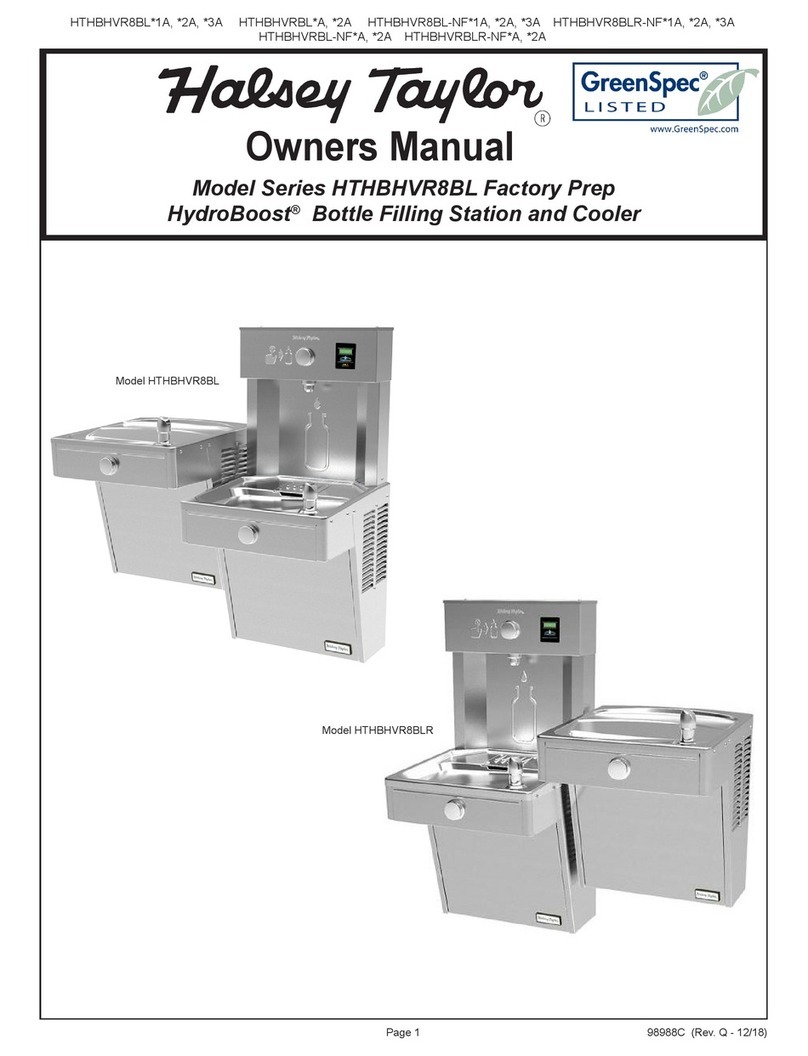 Elkay HTHBHVR8BL Series owner's manual Elkay HTHBHVR8BL Series owner's manual