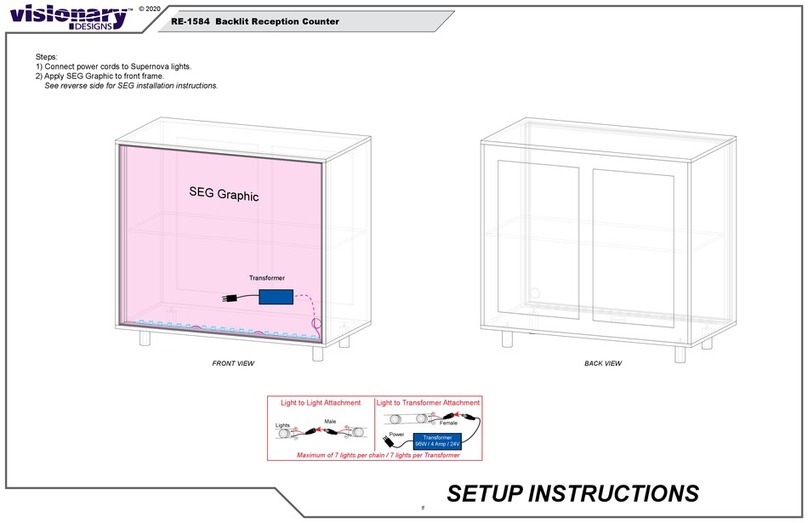 VISIONARY DESIGNS RE-1584 Setup instructions VISIONARY DESIGNS RE-1584 Setup instructions
